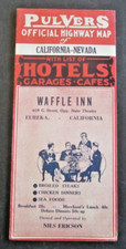 VTG Pulvers Official Automobile Road Map California Nevada 10x16 Hotels Diners picture