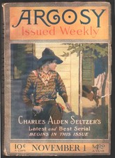 Argosy 11/1/1919-Charles Alden Seltzer's Serial begins-Drag Harlan-Harold A. Lam picture