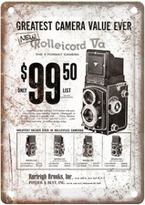 1958 Rollei Vintage Film Camera Advertisement Retro Look Metal Sign C1628 picture