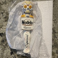 Rare Modelo Especial Sugar Skull Beer Draft Tap Handle 9  1/4