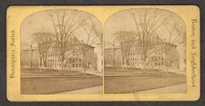 b444, Descriptive Series Stereoview, # -, Harvard - Thayer Hall, MA, 1870s picture