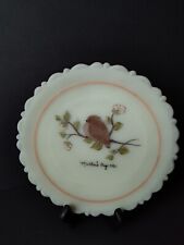 Vtg Fenton Art Glass 1980 Mother's Day Plate. Hand Signed And Painted picture