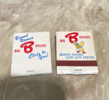 Vintage Big 3 Drugs Advertising Matchbooks Lot of 2, Brand Names picture