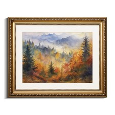 VIYYIEA Fall Wall Art Vintage Autumn Landscape Canvas Print Room Decor picture