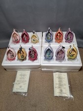 Bradford Editions Secret Gardens Fairy Ornaments Lot Set of 4 Boxes with 3 Each picture