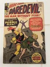 Daredevil #4 (1964) 1st App Origin Purple Man Stan Lee Silver Age Key Mid-grade picture