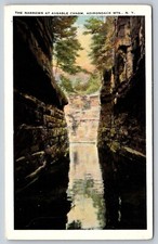 Vintage Postcard The Narrows Ausable Chasm Adirondack Mountains NY Tichnor picture