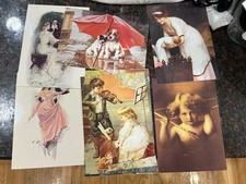 Victorian Greetings Vintage Greeting Card Lot Of 10, Unused With Envelopes picture