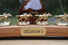 Blanton's Bourbon Cork Display Center Oak Barrel Half Stave, Blantons Name Plate picture