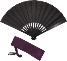 Ogatatouken High Quality Iron fan War Fan Tessen 24cm Japanese Samurai NEW Black picture