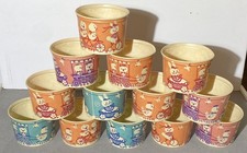Easter Joy Ride Design Vintage Cottage Cheese Containers by Lily Lot of 13 picture