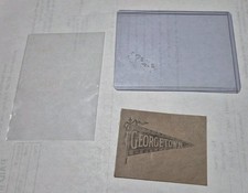 c1910s L20 Tobacco / Cigarette Leather GEORGETOWN University  picture