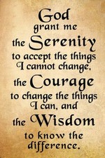 God Serenity Prayer Positive Inspiring Vintage Tin Sign Metal 8x12 picture