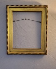Vintage Gold Tone Ornate Heavy Wood Picture Frame MCM ,  Holds 11