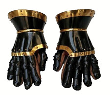 Medieval Steel Gothic Gauntlet Gloves New Antique Armour Functional Gauntlet picture