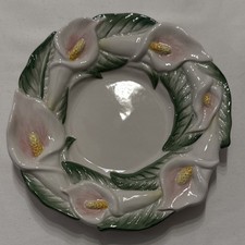 Fitz & Floyd for all Seasons Casablanca Lily  Pillar Candle Holder Gift Set. New picture