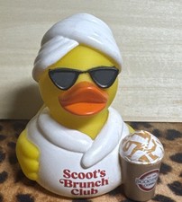 New  Scooter’s Coffee Rubber Ducky Duck Limited Promo Collectible Brunch Club picture