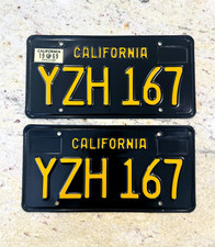 1963 California License Plates 1969 Camaro 1969 Mustang 1969 Validation DMV Ok picture