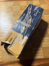 VINTAGE COMPCO 748 CHROME & LUCITE TRIPLE ROCKET ILLUMINATED HOOD ORNAMENT. NOS picture
