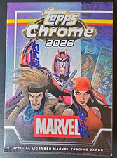 Topps Chrome 2026 Marvel Trading Card Value Box 32 Cards picture