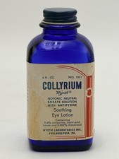 Wyeth's Collyrium Soothing Eye Lotion - 6 FL. OZ. - Vintage Bottle EMPTY picture