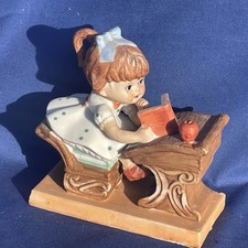 Vintage LEGO Porcelain School Girl Apple a Day Desk Teacher Figurine❤️blt10m1 picture