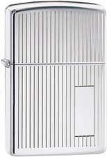 Zippo Windproof Lighter High Polish Chrome Engine Turned 350 Classic Pocket New picture