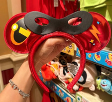 Genuine HK Disney 2026 Pixar The Incredibles Hero Mickey Minnie Ears Headband picture