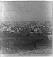 Photo:St. Paul Minnesota 1865 City View Panorama picture