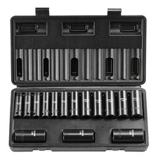 3/8 Drive Impact Socket Set 15 Piece Deep Metric 8-22mm 6 Point Cr-Mo picture