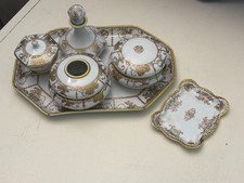 Antique hand-painted six-piece vanity/makeup set from Japan picture
