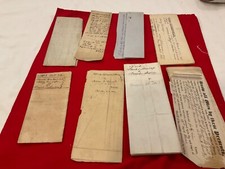 1234 ILLINOIS NEW YORK LAND DEEDS DISTRICT OF ILLINOIS 8 DEEDS 1840 1860 picture
