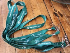 4 Vintage Ducks Unlimited & First National Bank Green Lanyards 20