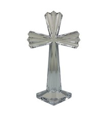 VTG Cross Samobor by Rogaska Lead Crystal Slovenia Clear Elegant Religious 10.5