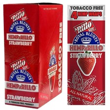 Hemparillo Rillo Size Rolling Paper - Box of 15 (Strawberry) picture