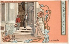 GENOVA GENOA ITALY Hotel Savoja A/s Rofsi Zanaly VICTORIAN GLAMOUR PC picture