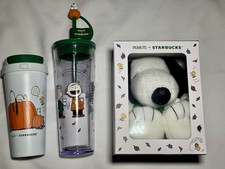 Starbucks x Peanuts Snoopy Fall Halloween Bundle Tumbler Cup Plush 2026 NEW picture