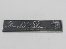 VTG Arnold Palmer Cadillac Charlotte N.C. Metal Dealership Badge Emblem Tag Gas picture