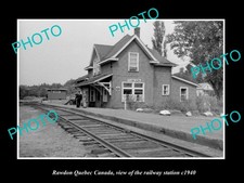 Rawdon Quebec Canada The Railway Station c1940 Old Large Historic Photo picture