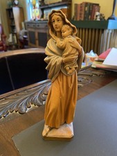 ANRI Italian Wood Carving Madonna and Child picture