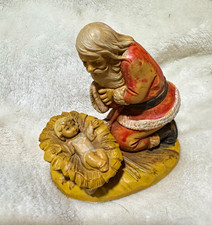 Vintage Fontanini Nativity Figurine Joseph Praying w/ Baby Jesus MPN 598 picture
