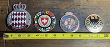 Car Emblem Grill Badge lot of 4 VINTAGE ENAMEL RADIATOR CAR BADGE Austria Swiss picture