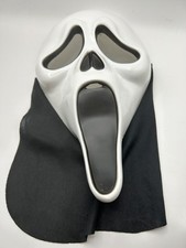 Vintage Scream Ghostface Mask Hard Plastic 1990s Easter Unlimited Fun World 9206 picture