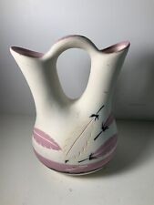Vintage Navajo Native American Little Violet Pottery Wedding Vase 7.5 in. picture