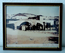 Antique 1933 Framed Photo Print Nazareth Mary's Well Holy Land Mandate Palestine picture