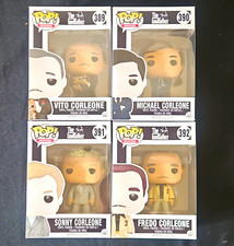Funko Pop The Godfather Complete Set of 4 Vaulted Vito Michael Sonny Fredo READ picture