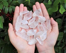 8 oz Clear Quartz Crystal Points: Natural Small A Grade (Jewelry, Crafts) 1/2 lb picture