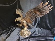 Huge Metal Eagle Statue By Artist Enrique Munoz 30 Inch Wingspan Great Details picture