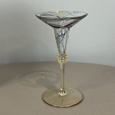 Partylite Mosaic Candle Holder Calypso Stained Glass Tapered 7