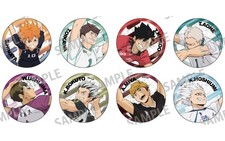Haikyu Trading Metallic Can Badges Vol 1 Complete Set of 8 picture